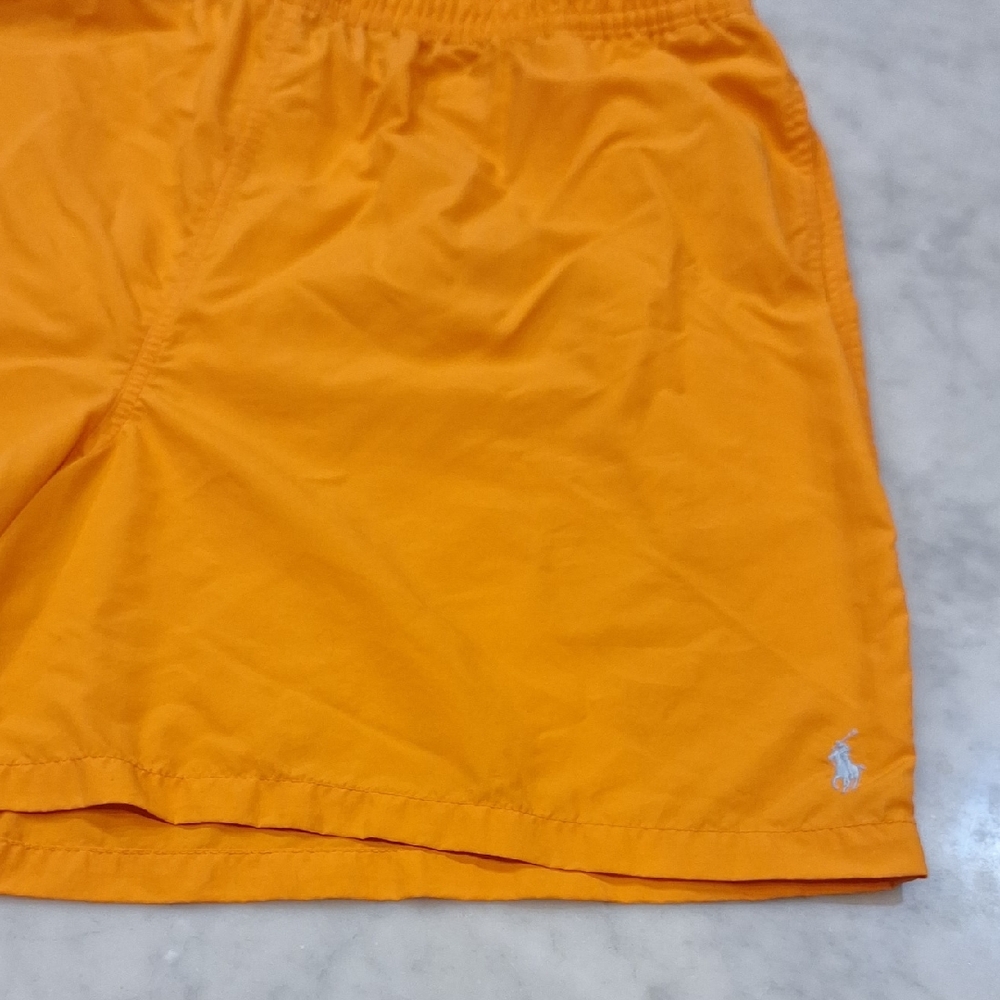 Polo Ralph Lauren Swim‎ Suit Trunks Sz 3X Big Drawstring Pockets Orange Beach